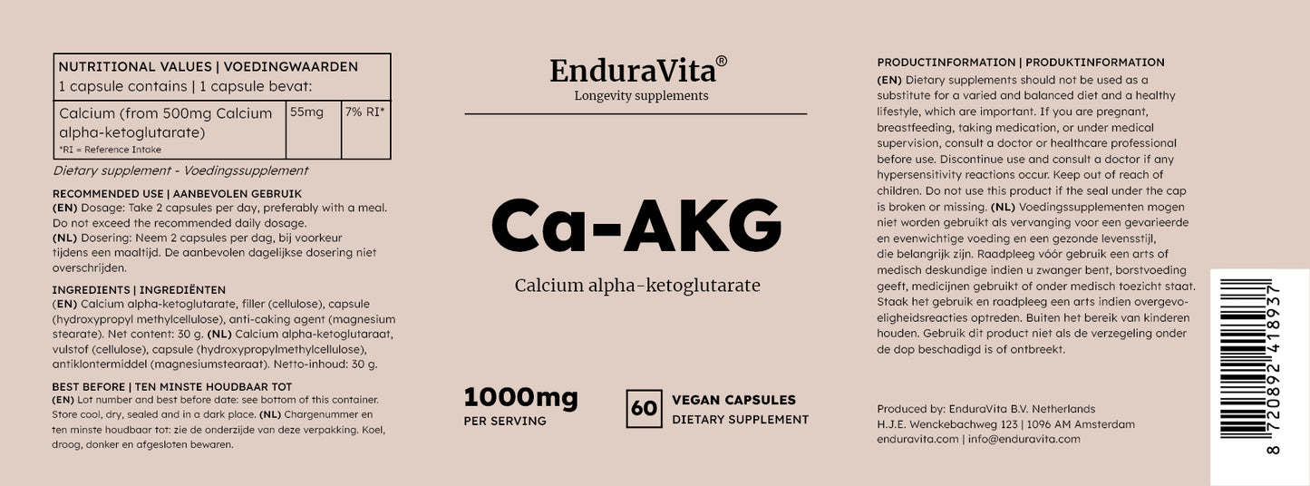 supplément Ca-AKG 60x500mg