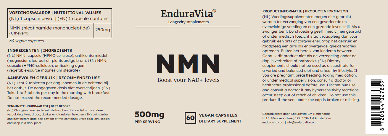 NMNs Capsules 60x250mg-G3