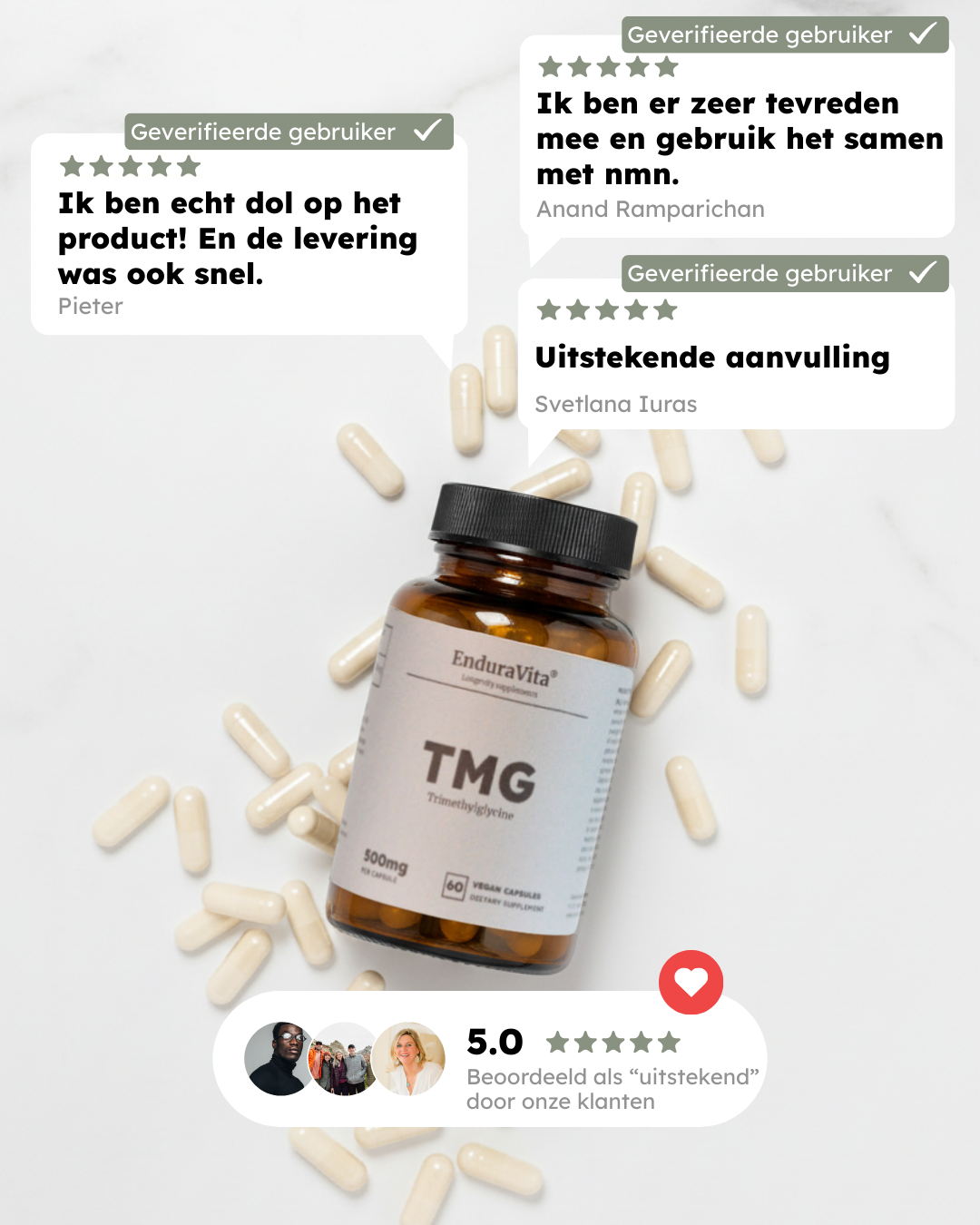 Capsules de TMG 500mg